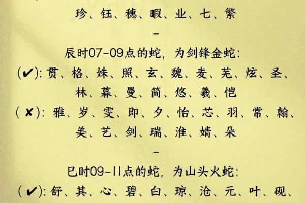 属蛇未时出生的男孩适合取哪些名字姓名